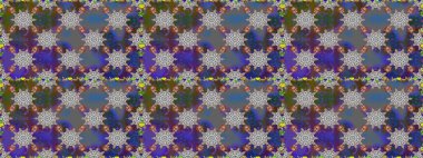 Suluboya kusursuz desen. Dekorasyon ve tasarım için güzel bir desen. Moda baskısı. Çiçeğin suluboya çizimlerinin mükemmel deseni. Eski model. Raster illüstrasyonu.