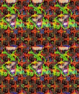 Renkli Bahar Teması eskiz kalıbı. Güzel kumaş deseni. Düz Çiçek Elementleri Tasarımı. Raster illüstrasyonunda çiçek deseni çizimi.