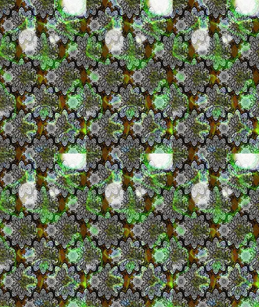 Elle çizilmiş çiçek desenli Raster çizimi. Tekstil, kumaş, ambalaj, hatıra defteri için hoş bir çiçek arkaplanı. Gri arka planda. Çocuksu tasarım.