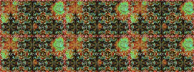 Kart, duvar kağıdı, ambalaj ve tekstil için klasik tasarım. Altın şablon. Kahverengi renkte Royal retro. Raster illüstrasyonu. Klasik çiçek dokusu. Kusursuz desenli altın elementler.