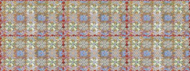 Gri ve nötr renkte çiçekler. Raster illüstrasyonu. Tropik, dikişsiz çiçek deseni..