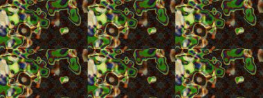 Kahverengi renkli çiçekler. Renkli Yaz Temalı eskiz kalıbı. Raster illüstrasyonundaki çiçek desenli çizim. Düz Çiçek Elementleri Tasarımı.