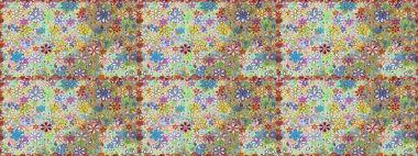 Manzaralı çiçek deseni. Üst manzara, yumuşak nötr ve mavi renk tarzı. Çiçek kompozisyonu, el boyası, hassas şablon. Sevgililer günü ve tebrik kartı konsepti için şık bir davet.