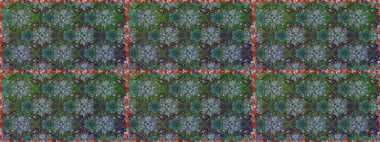 Çiçeksiz desenli arka plan. Yeşil ve gri renkli çiçekler. Tişört baskısı için çiçek boyama rasteriName.