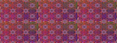 Düz Çiçek Elementleri Tasarımı. Çiçeksel fantezi tasarımı, parlak bir arka planda, kusursuz bir desen. Renkli Bahar Teması Kusursuz Arkaplan.