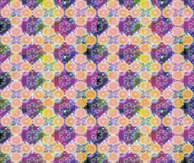 Bej renkli çiçekler. Raster illüstrasyonu. Şirin çiçek elementleri. Çizim.