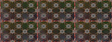 Renkli Bahar Temalı Kusursuz Arkaplan. Düz Çiçek Elementleri Tasarımı. Sevimli çiçek raster deseni. Gri ve kahverengi renkte çiçekler.