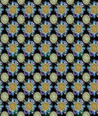 Küçük çiçekte güzel bir desen. Çiçekli yaz çiçekleri. Motley illüstrasyonu. Küçük renkli çiçekler. Kusursuz. Moda baskıları için zarif bir şablon.