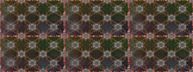 Renkli Bahar Temalı Kusursuz Arkaplan. Düz Çiçek Elementleri Tasarımı. Sevimli çiçek raster deseni. Gri ve kahverengi renkte çiçekler.