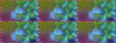 Klasik çiçek desenli. Yumuşak fayans. Yumuşak pamuk tasarımı. Sarma, tekstil ve duvar kâğıdı için kusursuz çiçek arkaplanı. Raster taze dokusu.