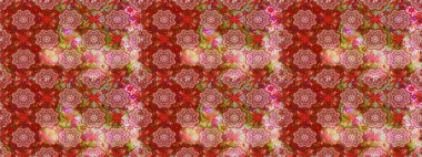 Güzel kumaş deseni. Güzel suluboya çiçek buketi pürüzsüz desen.