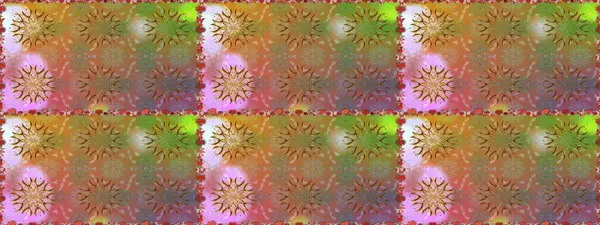 Kahverengi ve nötr renklerde. Raster illüstrasyonu. Çiçek buketleriyle klasik tarzda kusursuz desen.