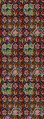 Raster deseni. Küçük çiçekte güzel bir çiçek deseni var. Çiçekli çiçek deseni, suluboya..