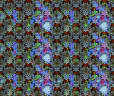 Raster çiçekli arka plan. Renkli Yaz Temalı eskiz kalıbı. Güzel kumaş deseni. Düz Çiçek Elementleri Tasarımı. Yazdır. Güzel çizim şekli..