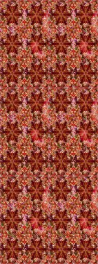 Raster altın pürüzsüz desen. Doğu tarzı arabesk tarzında altın elementler. Kırmızı renklerde kusursuz desen. Kusursuz altın desenli bukleler..