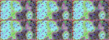 Güzel çiçek deseni. Mavi renkli çiçekler. Renkli Bahar Temalı Kusursuz Arkaplan. Düz Çiçek Elementleri Tasarımı.