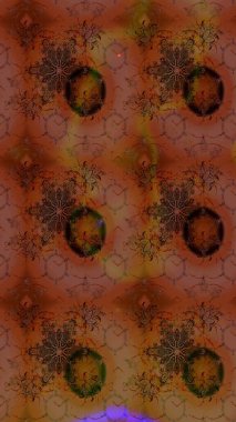 Güzel çiçek deseni. Kahverengi ve kırmızı renkte çiçekler. Renkli Bahar Teması eskiz kalıbı. Düz Çiçek Elementleri Tasarımı.