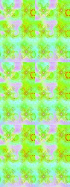 Sketch Colour Spring Theme eskiz kalıbı. Yeşil ve nötr renklerde çiçekler. Düz Çiçek Elementleri Tasarımı. Sevimli çiçek raster deseni.