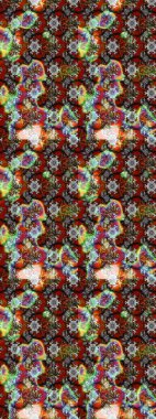 Renkli Bahar Teması eskiz kalıbı. Düz Çiçek Elementleri Tasarımı. Raster..