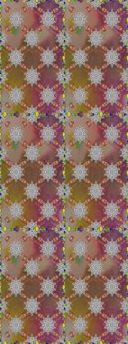 Parlak renkli çiçekleri ve kahverengi ve gri renkli yaprakları olan şaşırtıcı, pürüzsüz çiçek deseni. Halk tarzı. Modern çiçek arkaplanı. Moda baskıları için zarif bir şablon.