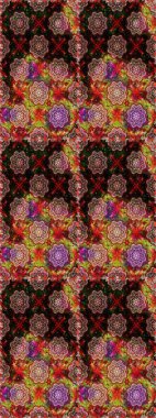 Raster. Güzel suluboya çiçekler, parlak resimler ilham verici ve kırmızı çiçek desenli kusursuz arka plan..