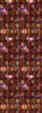 Vadinin çiçekleri kahverengi renklerde. Soyut etnik raster çizim kalıbı. Çiçekler..