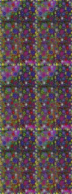 Renkli Yaz Temalı Kusursuz Arkaplan. Güzel, pürüzsüz bir desen. Düz Çiçek Elementleri Tasarımı. Raster çiçekli arka plan. Yazdır. Şirin kumaş deseni.