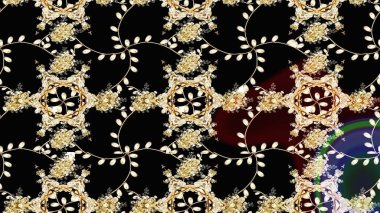 Nazik, narin çiçek arkaplanı. Siyah, bej ve kahverengi renkli çiçekler. Raster çiçek desenli ve çiçekli..