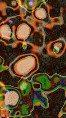 Çiçek kompozisyonu, el boyası, hassas şablon. Üst manzara, yumuşak kahverengi ve gri renkli. Manzaralı çiçek deseni. Sevgililer günü ve tebrik kartı konsepti için şık bir davet.