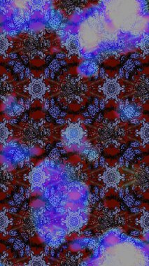 Raster - stok. Çiçekli eskiz deseni, suluboya çiçek deseni, sevimli çiçek, duvar kağıdı, kart veya kumaş için fayanslı.