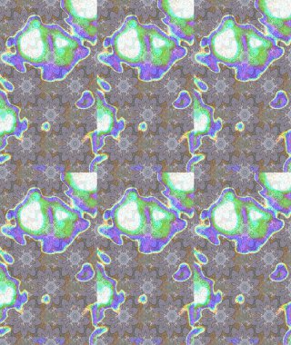 Suluboya etkisi. Raster deseni. Botanik çizim kalıbı. Organik elementler.