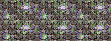 Raster - stok. Eskiz arkaplan modeli. Yapraklı çiçekler ve kır çiçekli papatya çayı..