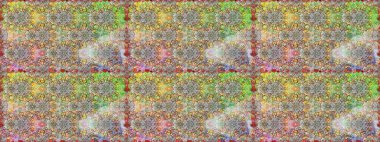 Raster illüstrasyonu. Güzel kumaş deseni. Bahar çiçekli, dikişsiz çiçek deseni..