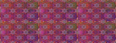 Hediye ambalaj kağıdı, tebrik kartları, posterler ve pankart tasarımı. Mor ve kahverengi renkte çiçekler. Raster düz çiçekleri pürüzsüz desen.