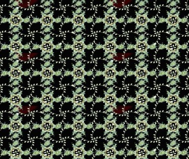 Siyah, nötr ve yeşil renklerde zarif çiçek buketi suluboya. Raster illüstrasyonu. Renkli Bahar Teması eskiz kalıbı. Düz Çiçek Elementleri Tasarımı.