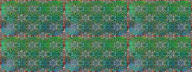 Tekstil, kumaş, kapaklar, duvar kağıtları, baskı, naylon, yapıştırma, örgü, dekupaj için çiçeksiz arkaplan. Millefleur 'lar. Küçük yeşil ve mavi renkte güzel bir besin torbası deseni, çiçekler..