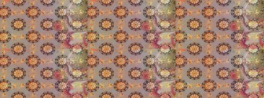 Gri kıvırcık çiçekler gri renkte şekillenir. Raster illüstrasyonu. Klasik çiçek tasarım elementleri.