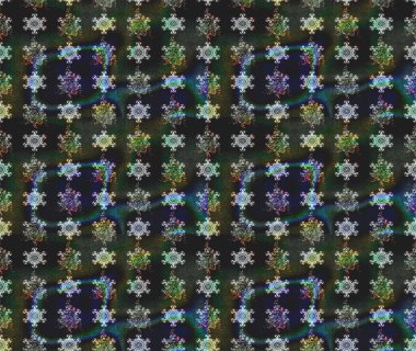 Raster illüstrasyonundaki çiçek desenli çizim. Raster illüstrasyonu. Gri renklerde. Güzel kumaş deseni.