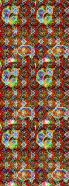 Asyalı tekstil renkleri. Raster illüstrasyonu. Suluboya çiçekli çiçek deseni.