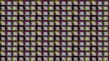 Raster illüstrasyonu. Güzel kumaş deseni. Bahar çiçekli güzel bir çiçek deseni..