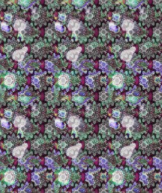 Çizim çiçek deseni duvar kağıdı, web sitesi arka planı, ambalaj kağıdı, davetiye, broşür, afiş veya web sitesi için kullanılabilir. El çizimi Raster çizimi. Parlak elementlerin.