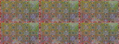 Klasik çiçek tasarımı elementleri. Raster illüstrasyonu. Gri ve kahverengi kıvırcık çiçekler Gri ve kahverengi renkler.