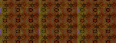 Çiçek desenli çizim. Kahverengi renkli çiçekler. Asya tekstil tarzında. Düz Çiçek Elementleri Tasarımı. Renkli Bahar Teması eskiz kalıbı. Raster illüstrasyonu.