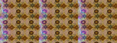 Bir sürü kahverengi ve soyut çiçekli tropik eskiz deseni. Küçük çiçekteki sevimli çiçek deseni. Varicolobrown Raster çizimi.