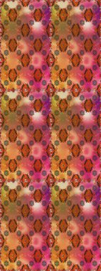 Kahverengi ve turuncu renkli şirin çiçekler. Raster illüstrasyonu. Küçük çiçekli basit, dikişsiz desen. Moda baskısı, albüm, ambalaj kağıdı, duvar kağıdı için zarif dekoratif süslemeler..