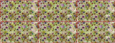 Tarafsız ve bej renklerde bahar çiçekleri. Raster çiçekleri klasik tarzda çizilmiş. Raster illüstrasyonu. Çiçekli, pürüzsüz desen.