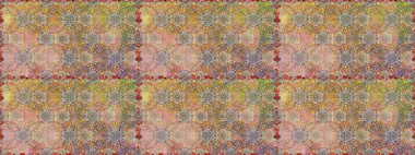 Çiçekler bej ve nötr renklerde. Sevimli çiçek raster deseni. Düz Çiçek Elementleri Tasarımı. Kusursuz Renksiz Bahar Teması Kusursuz Arkaplan.