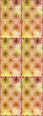 Soyut etnik raster kusursuz desen. Çiçekler. Vadinin çiçekleri bej ve sarı renklerde.