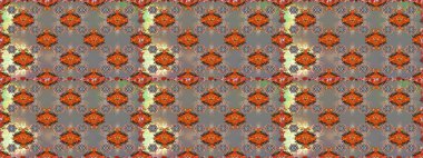 Gri ve kahverengi renkli şirin çiçekler. Raster illüstrasyonu. Küçük çiçekli basit, dikişsiz desen. Moda baskısı, albüm, ambalaj kağıdı, duvar kağıdı için zarif dekoratif süslemeler..