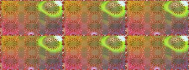 Küçük çiçekli kusursuz yay deseni. Suluboya tarzında kahverengi ve pembe renklerde. Raster illüstrasyonu.